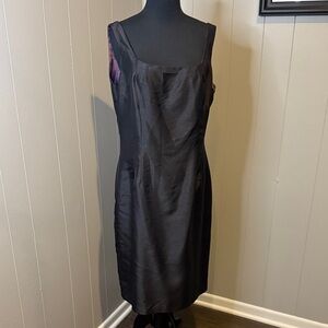 Z Donna Ricco New York Women’s 12 Sleek Black Midi Tank Dress